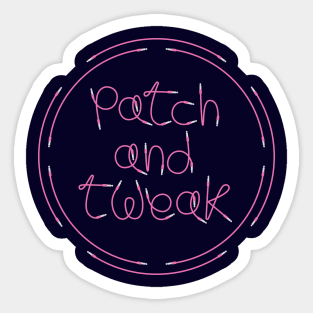 Patch and Tweak Modular Synth Cables Sticker